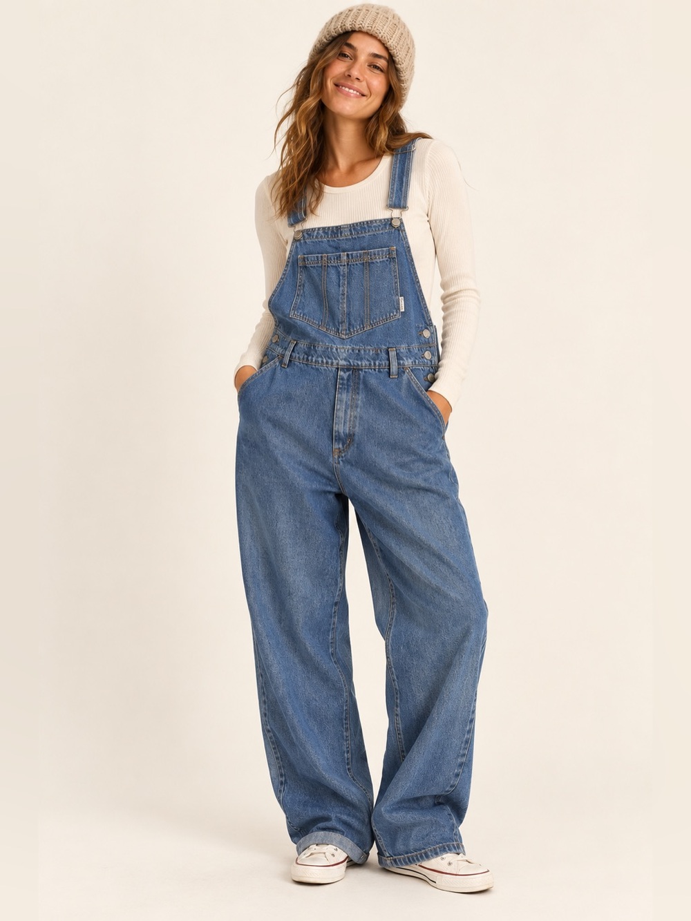 Vintage 90s Cotton Ginny Plus Baggy Denim Overalls JG